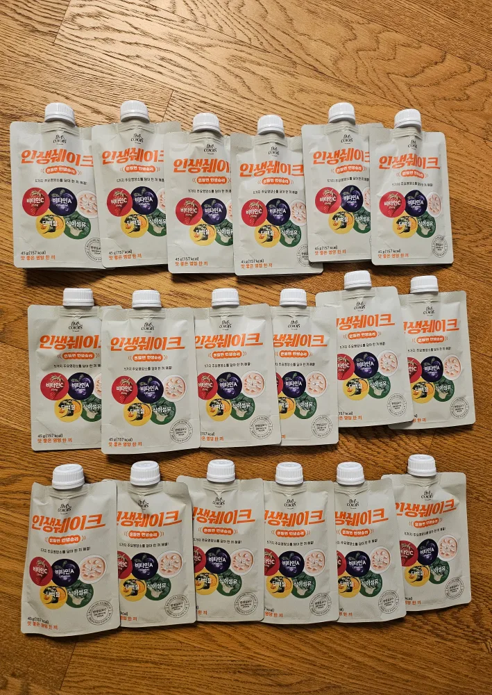 새상품 [인생쉐이크] 위대한밥상 한영실교수 프로틴쉐이크 5가지 필수 영양소 파우치