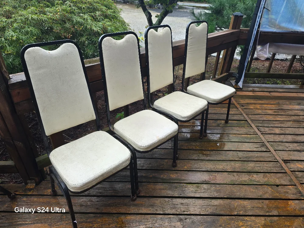 중고 의자 세트