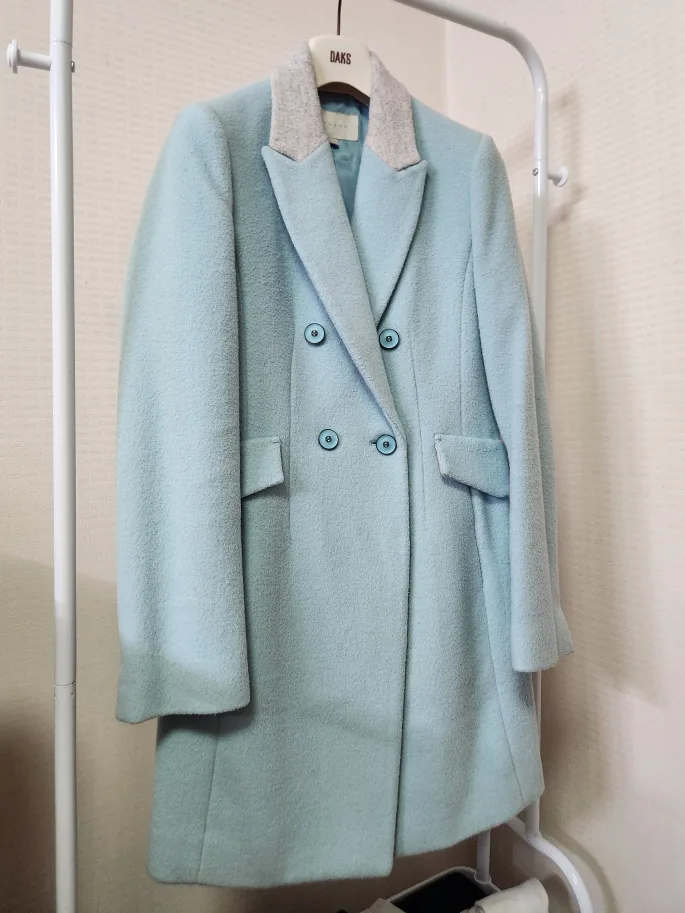 muzak 민트 더플 코트 55 사이즈 판매합니다