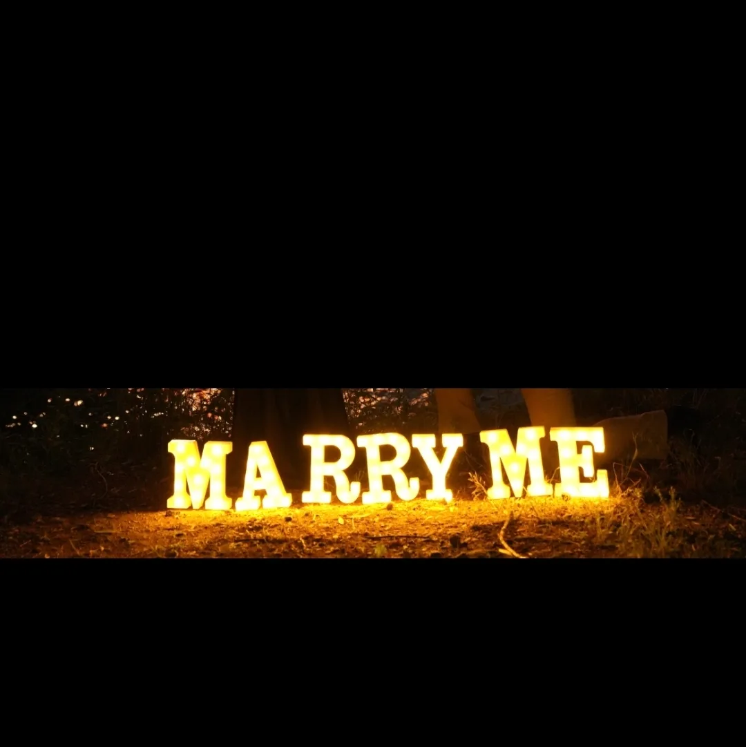 [웨딩소품] 알파벳 Marry me 무드등팝니다