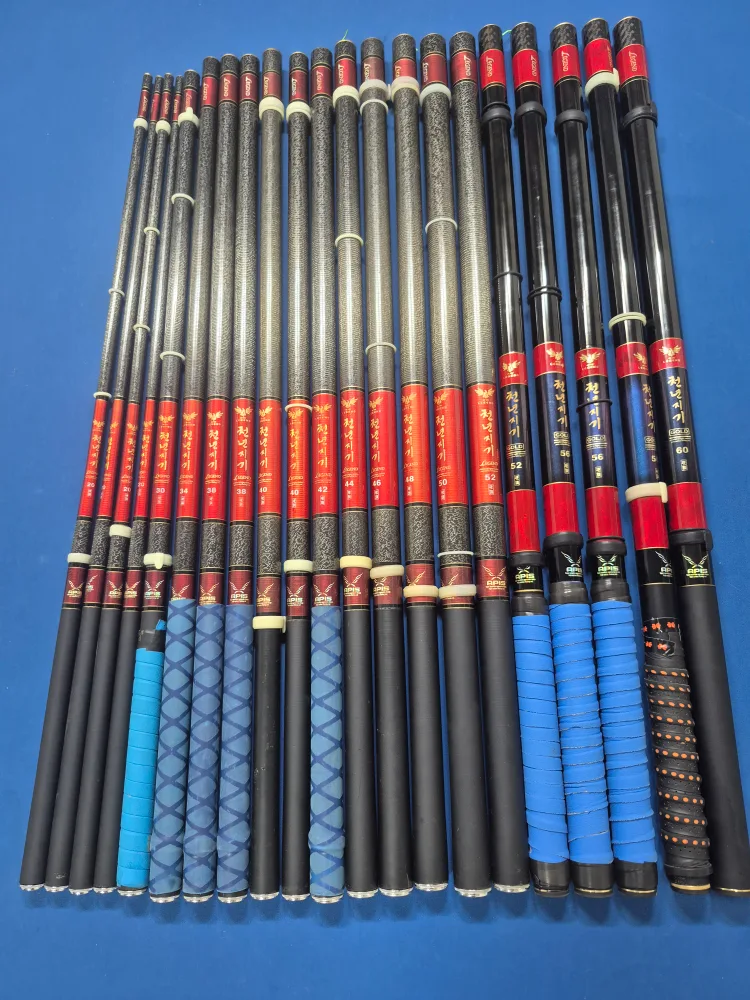 천년지기 레전드 골드 낚시대 20ㅡ60칸 21대 상태좋음 중고최저가 4대이상 무료배송 국민 대물대