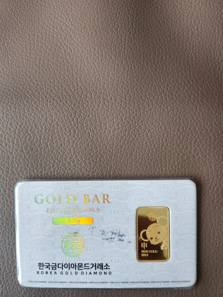 한국금다이아몬드 골드바 3.75g 새상품