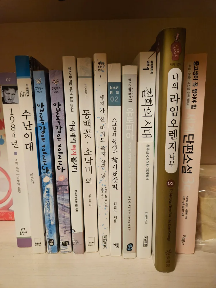 소설/에세이/인문학 책 모음 (중고등)