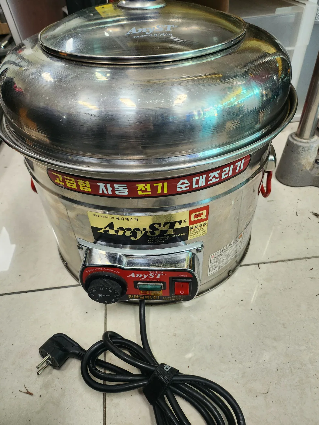 고급형 자동 전기 순대조리기 전기 물끓이기 HY-2020 상태좋음 중고입니다