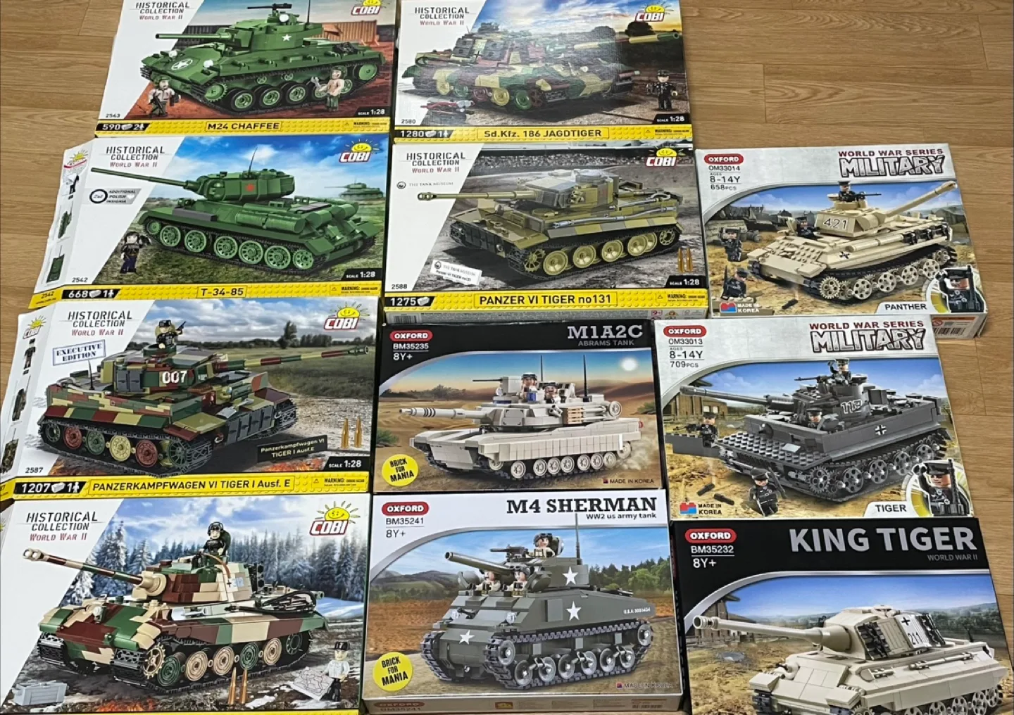 [중고] 레고 탱크 12종 옥스포드, 코비, 미꾸지꾸