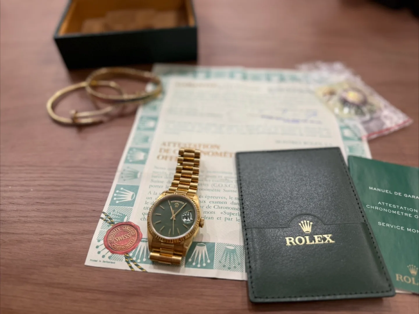 롤렉스 데이데이트 금통 시계