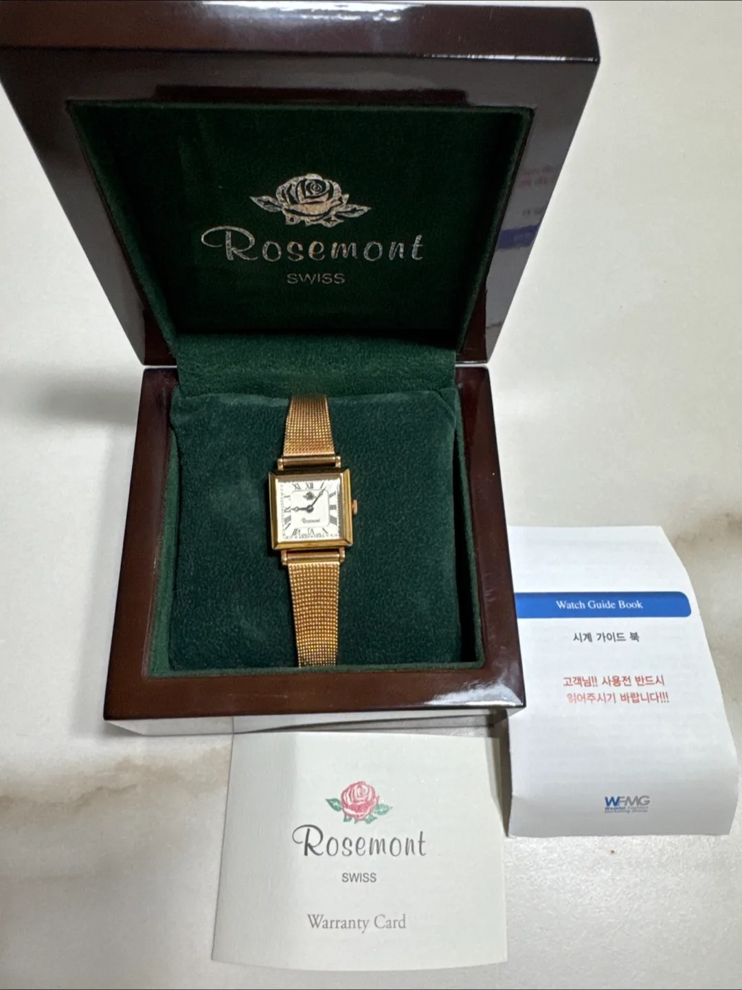 로즈몽 스퀘어 여성 시계