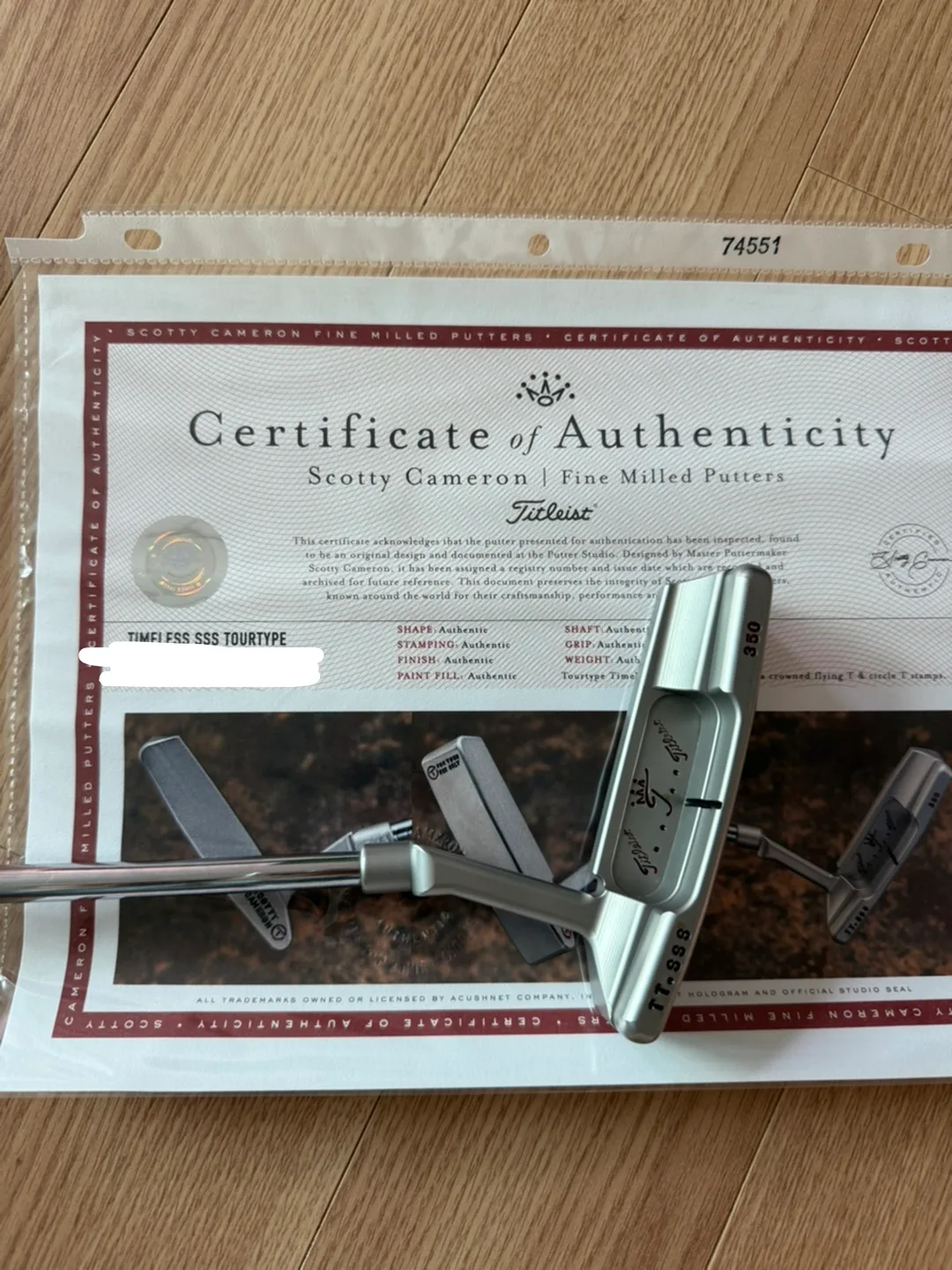 스카티카메론 퍼터 sss 타임리스