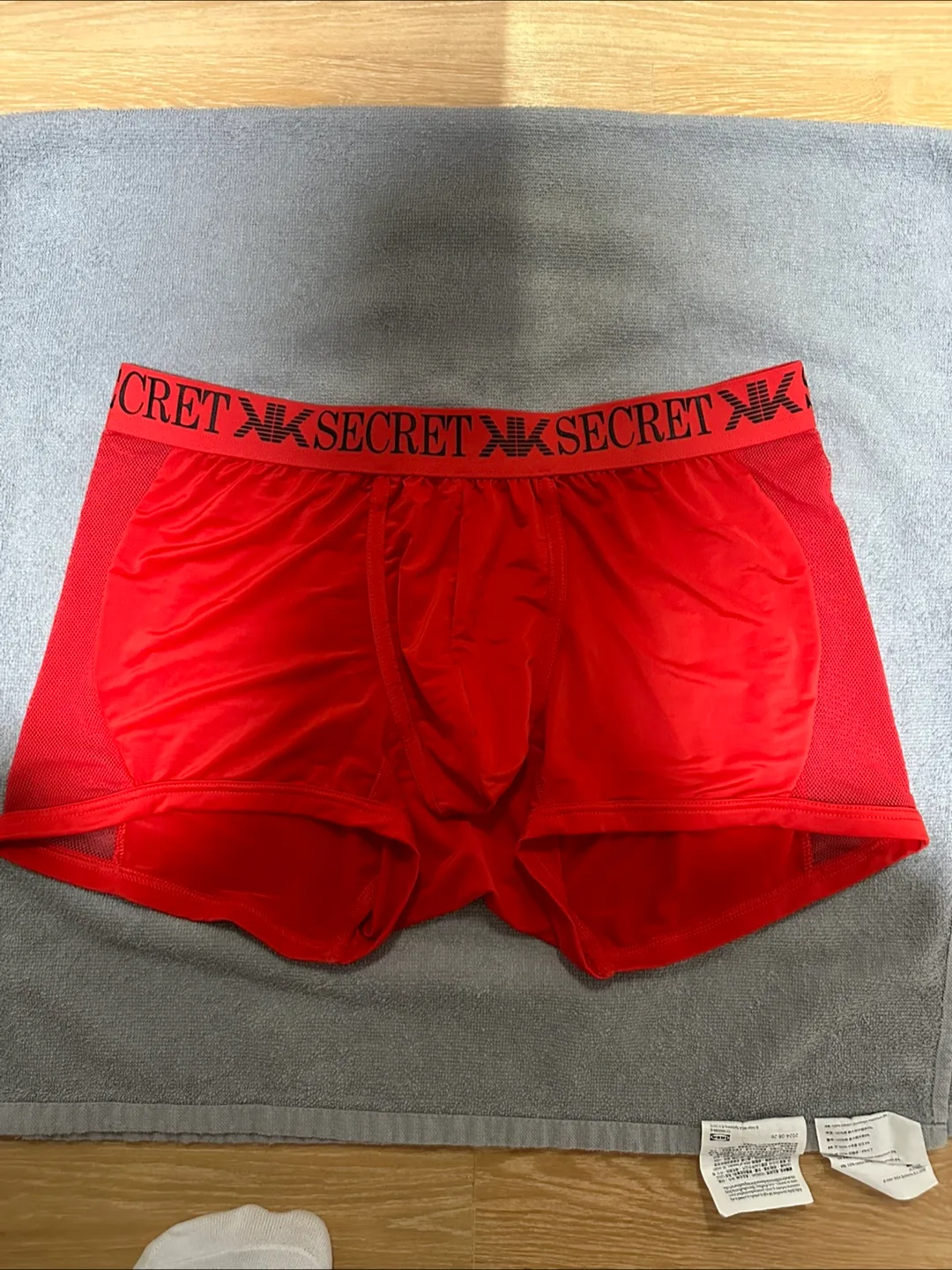 (중고)시크릿 남성 드로즈 XL 레드 남자팬티