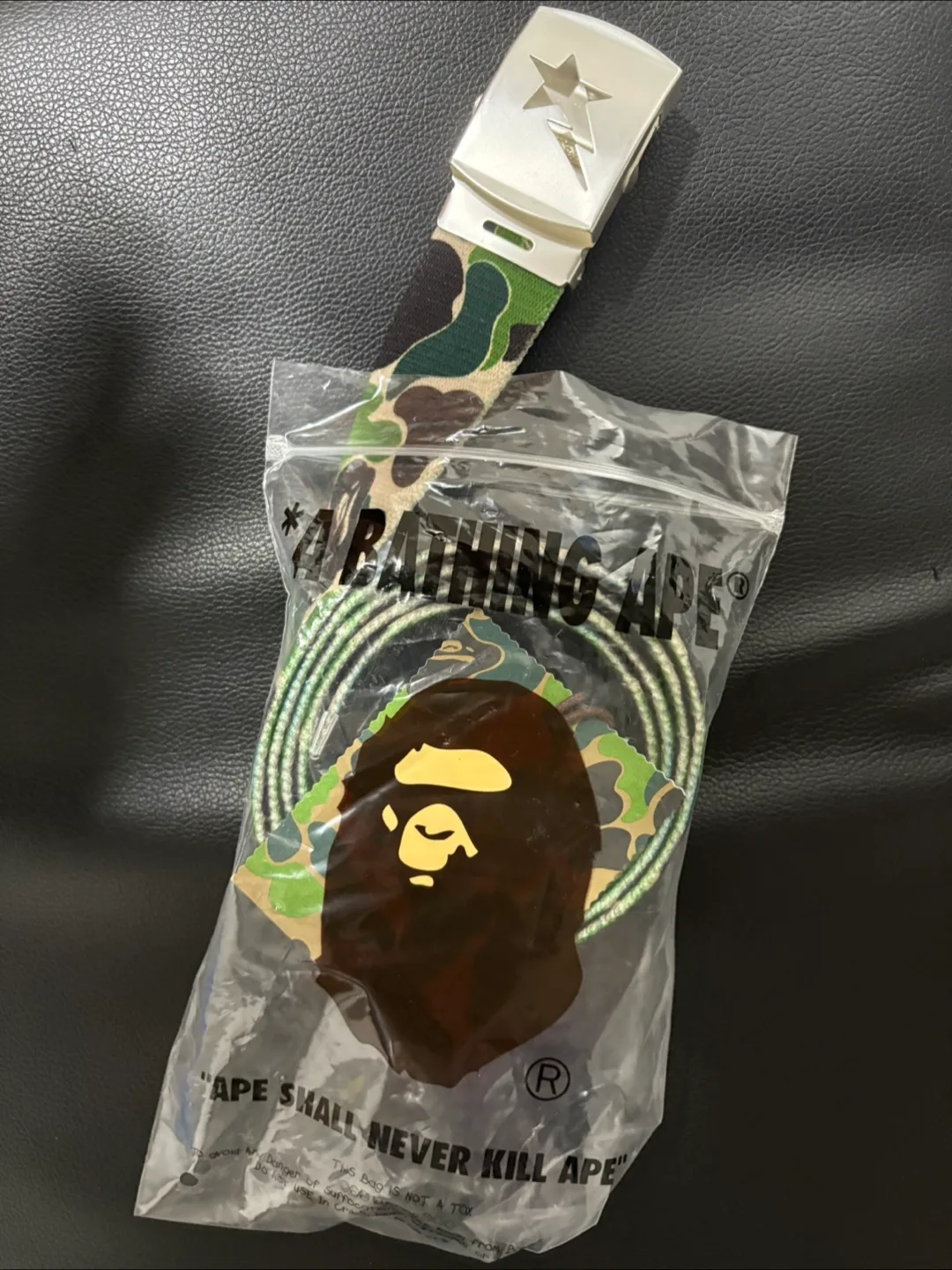 베이프 카모 벨트 새상품