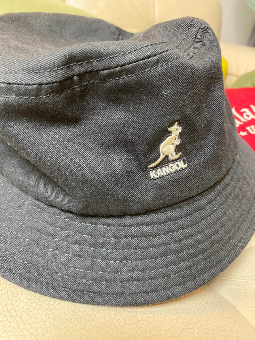 캉골 검정 버킷햇