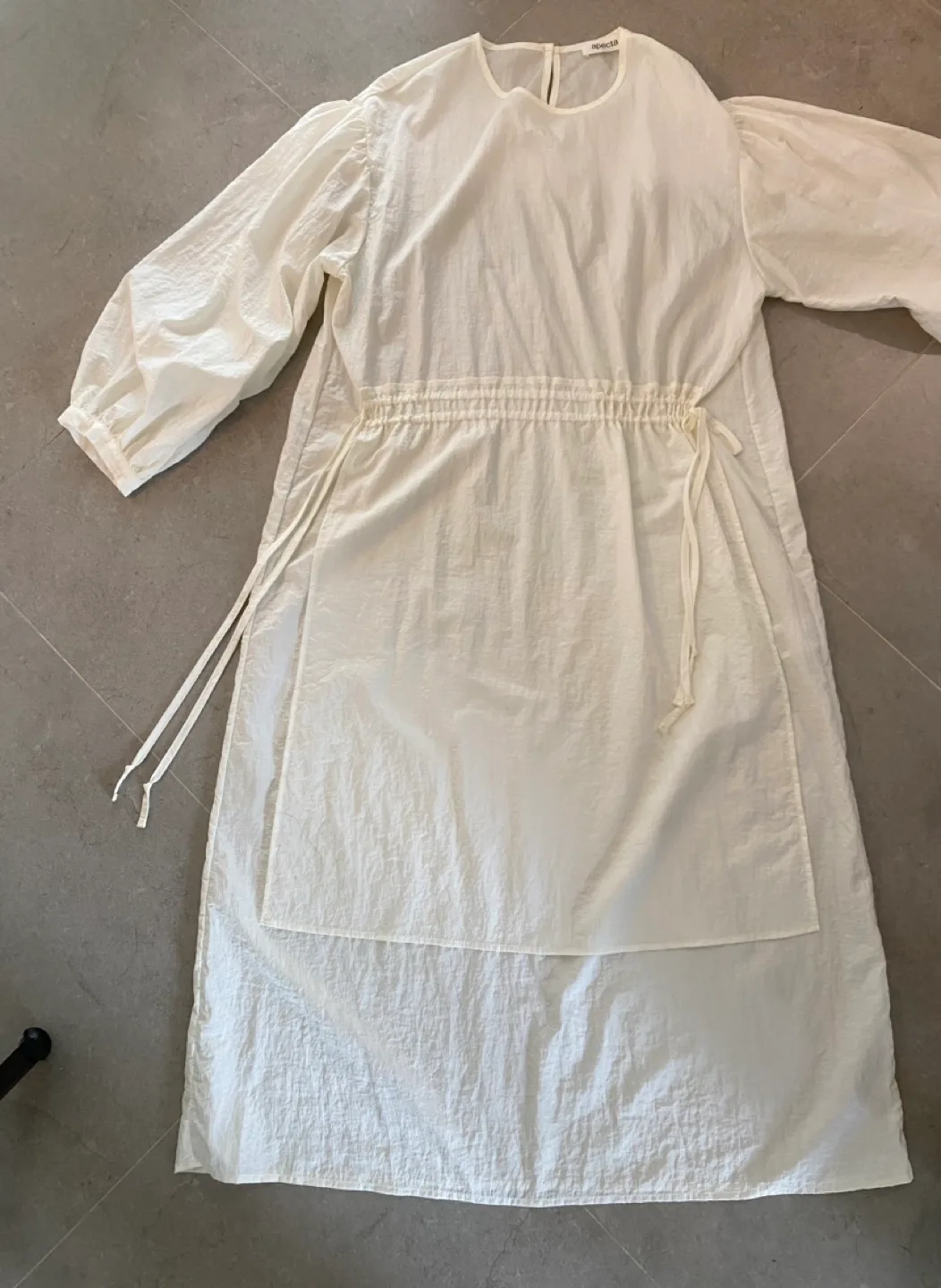 apecta 아펙타 에이프런 원피스