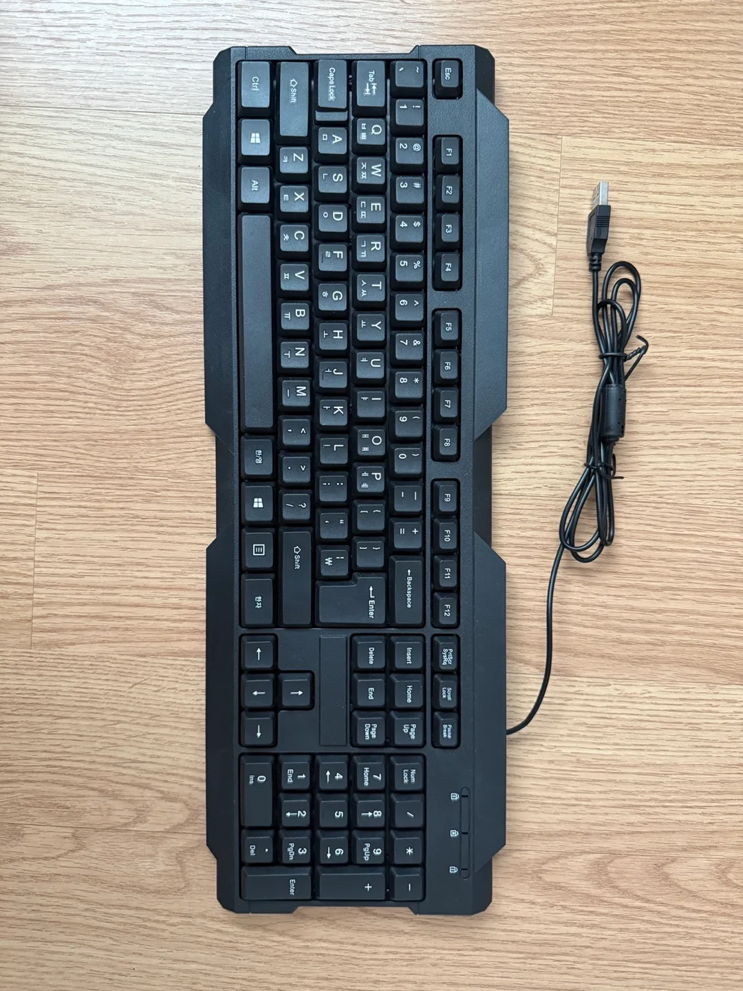 USB 유선 키보드 + 다이소 마우스