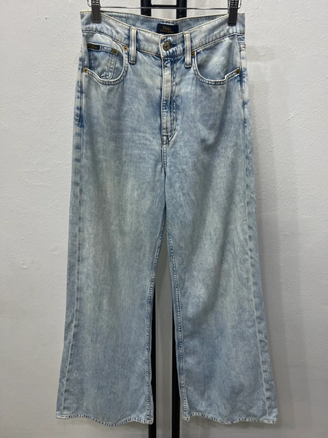 정품) 폴로랄프로렌 여성 와이드 연청팬츠 26