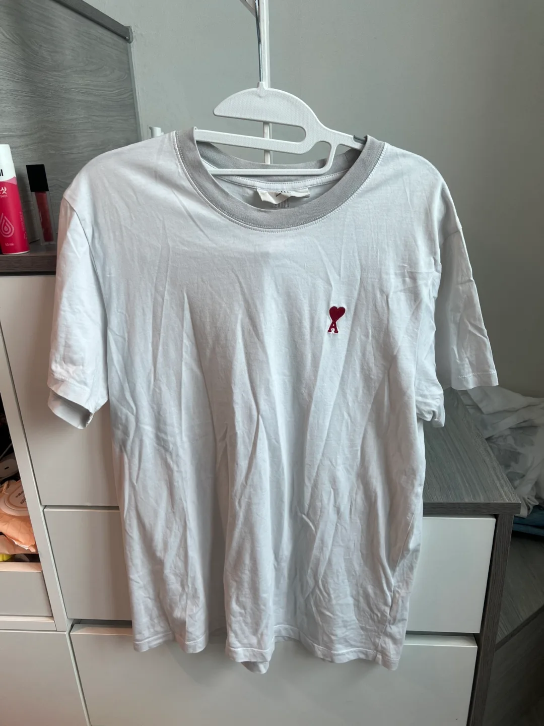 [중고상품/정품] 아미 하트 반팔 티셔츠