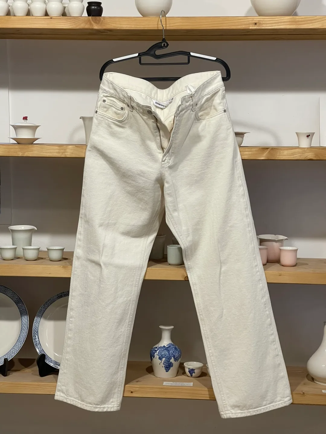 유니폼브릿지 에크루 진 L