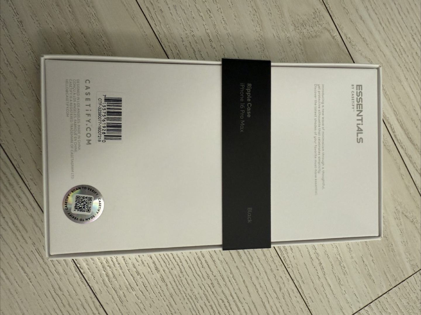 케이스티파이 아이폰 16 Pro Max 리플 케이스 블랙 새상품