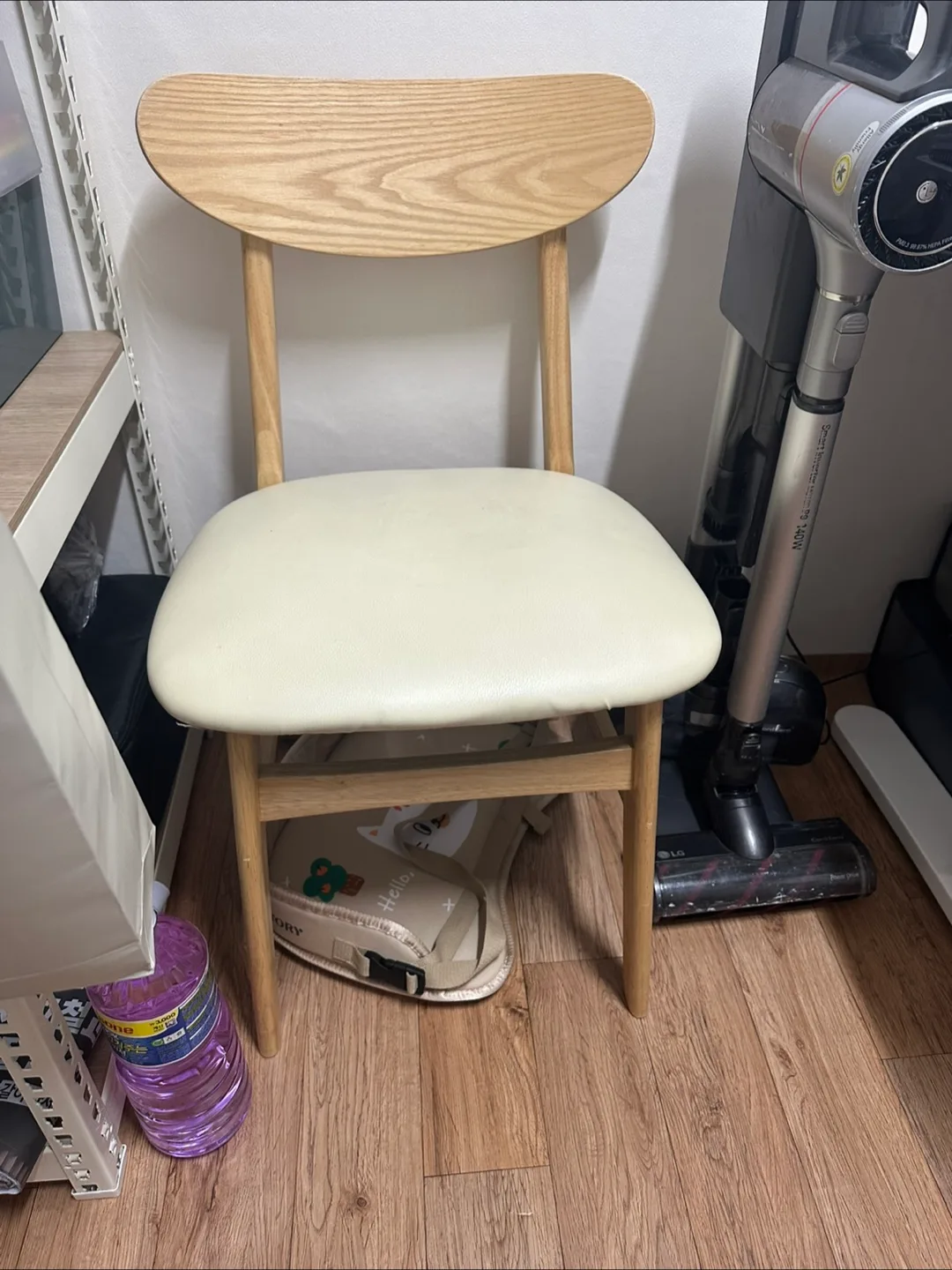 중고)원목 식탁 의자 총 2개