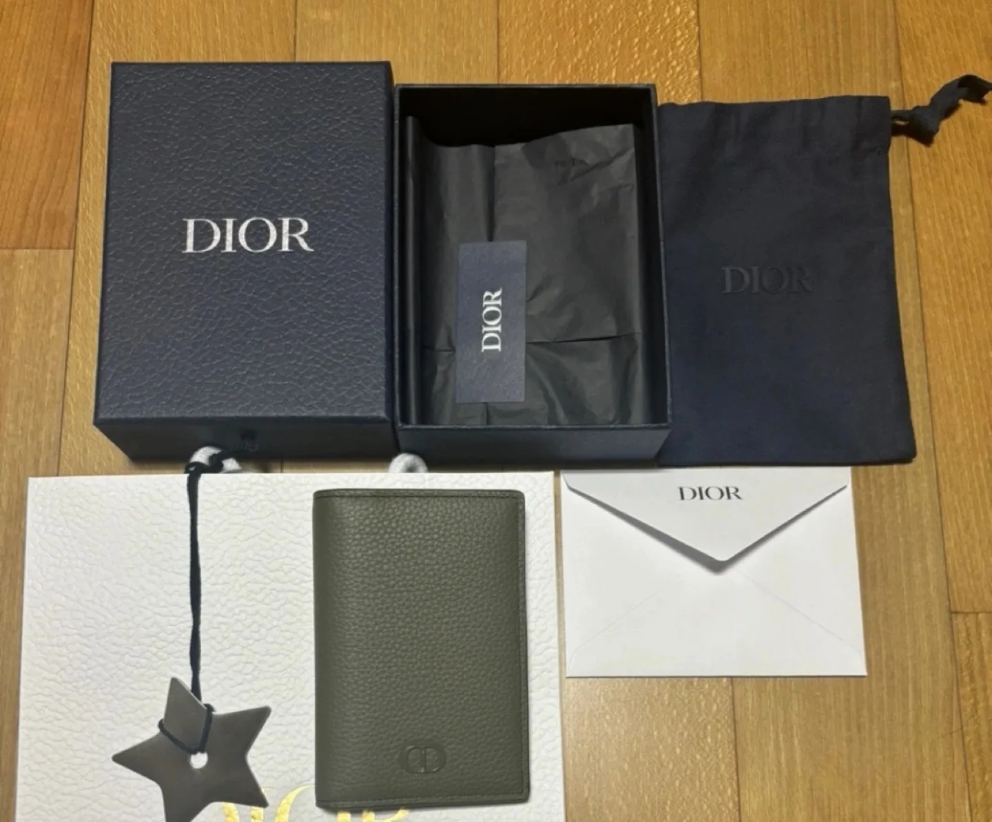 Dior 디올 아이콘 버티컬 2단 카드지갑 (풀구성품, 하루 사용)