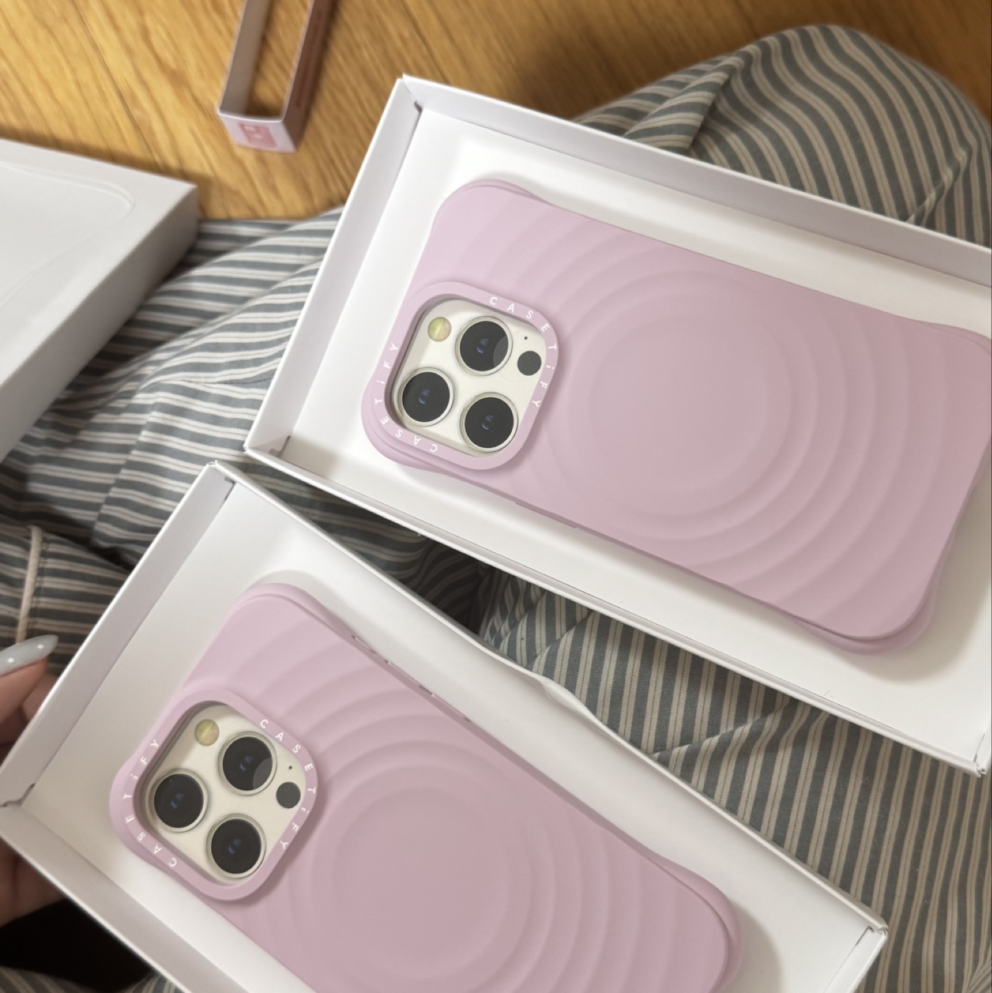 아이폰15프로 케이스티파이 리플케이스 핑크
