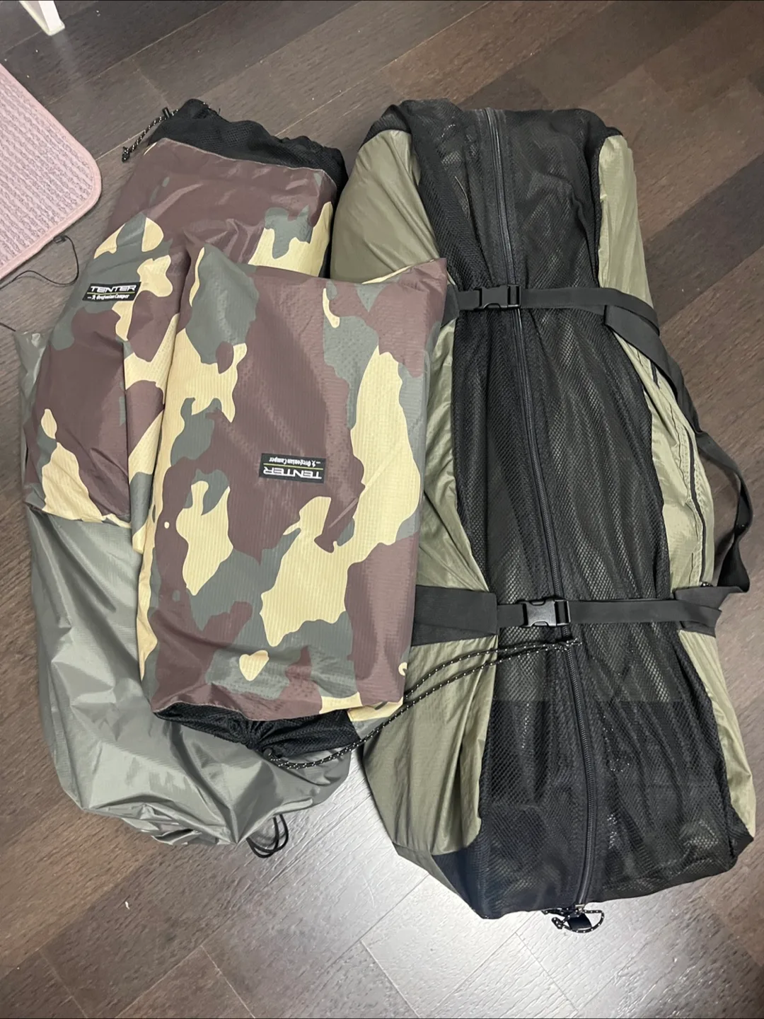 (중고) 텐터 오르투스T 구스킨+개선폴대+TPU2장 등 판매합니다