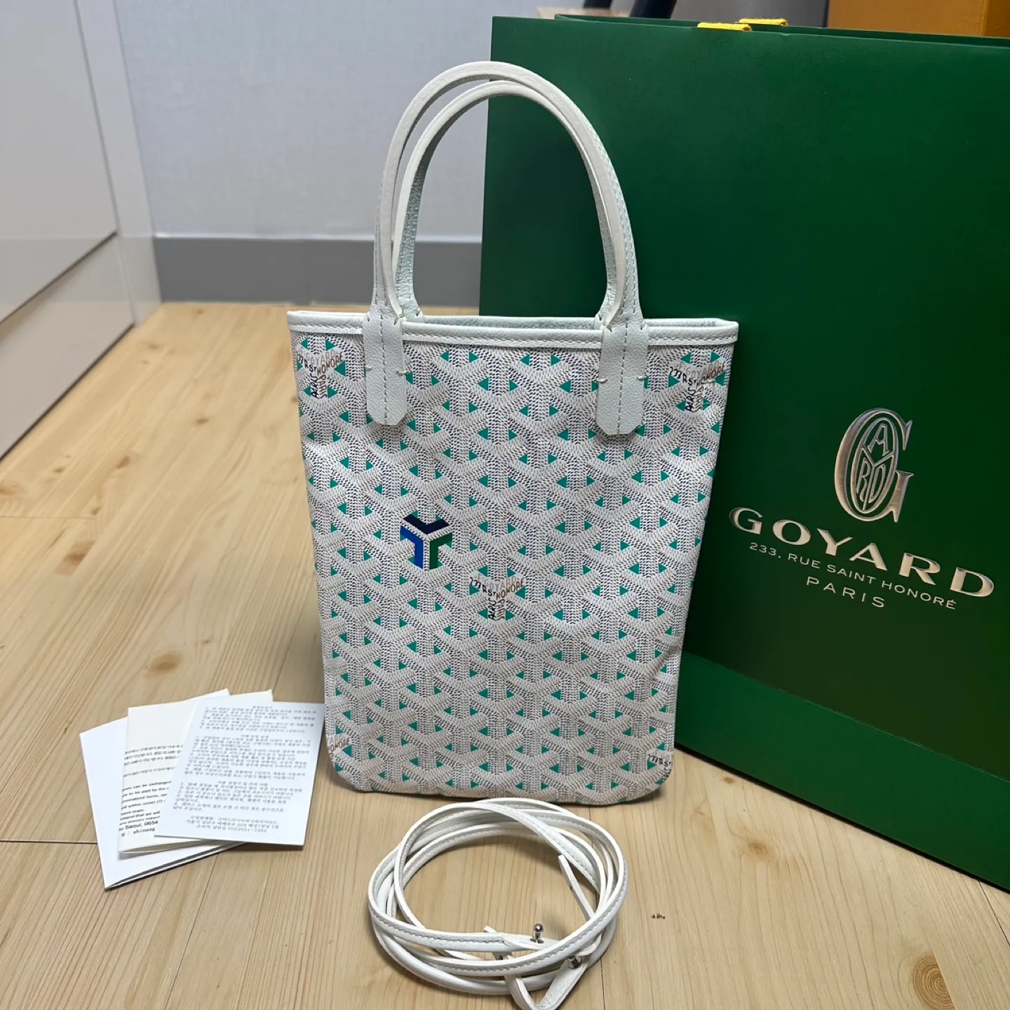 중고명품샵 정리처분! 고야드 한정판 포아티에 블루