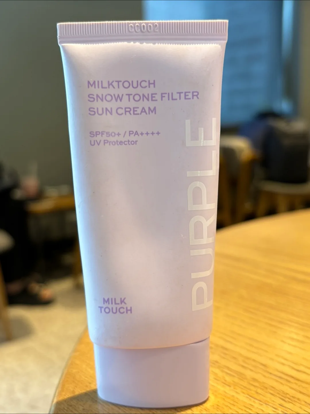 밀크터치 스노우 톤 필터 선크림 02 오로라 퍼플