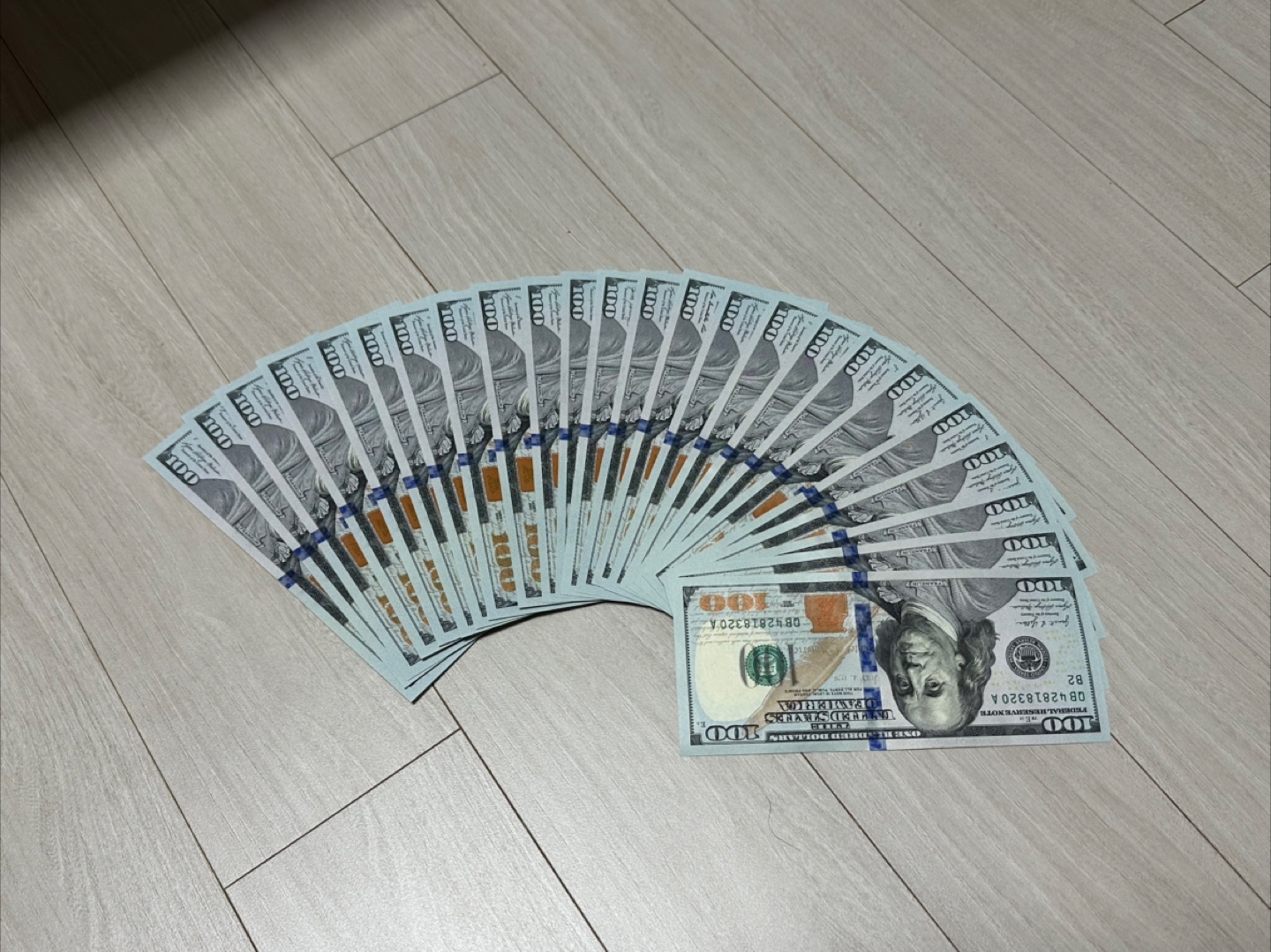 USD] $100 • 20매 • 고시환율 이하 판매 (시중은행 환율우대 100% 이상)