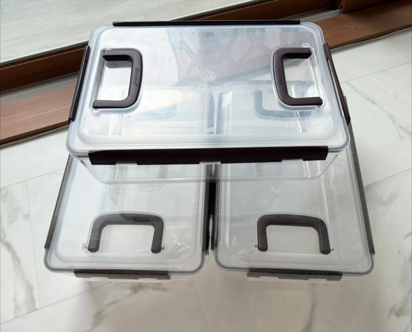 [새상품] 딤채 김치냉장고 김치 용기 2개 + 중고 1개