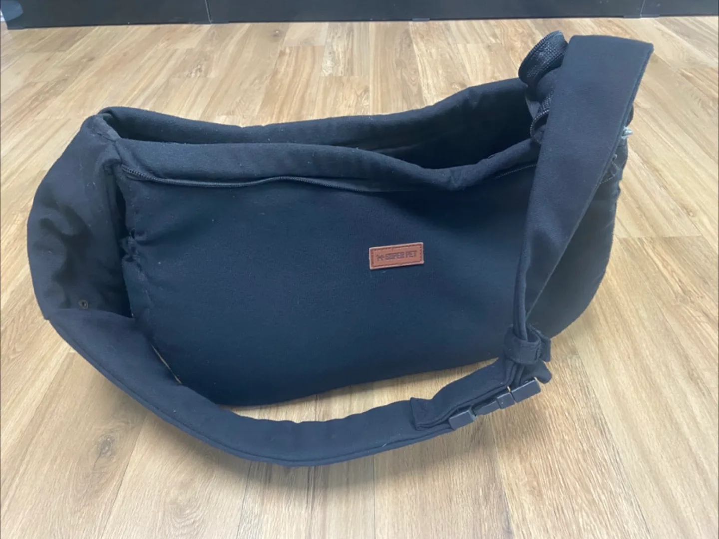 강아지 슬링백 L사이즈(5~8kg/블랙/중고)