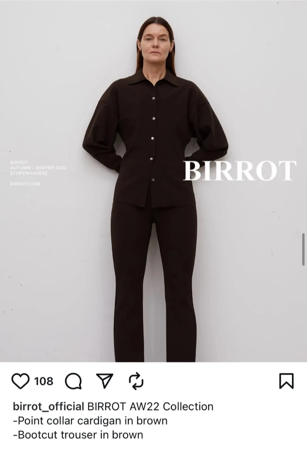 BIRROT 부츠컷 팬츠 S