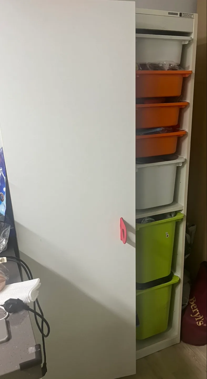 리바트 키즈 수납장 정리함 화이트 중고