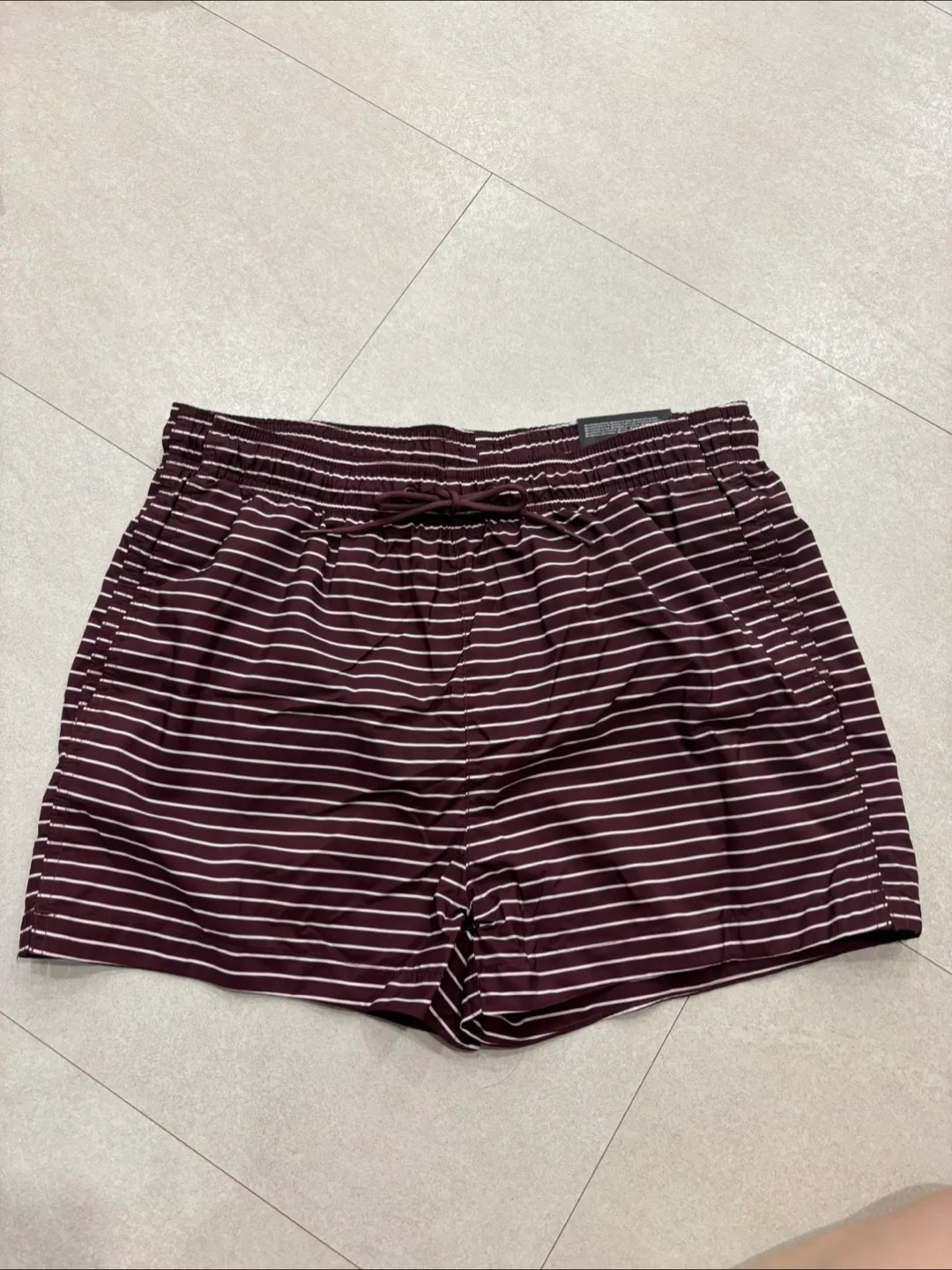 H&M 스트라이프 수영복 M 새제품