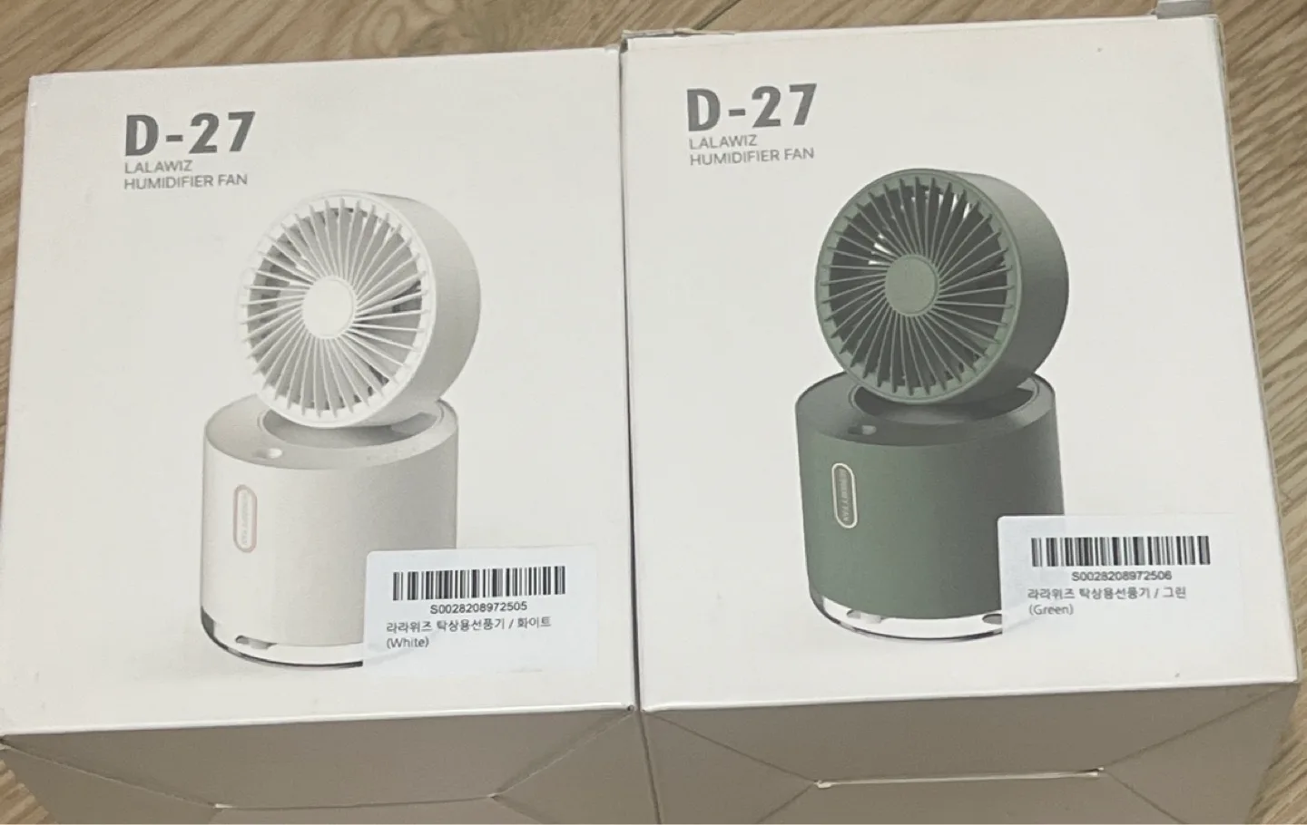 라라위즈 D-27 탁상용 선풍기 새상품