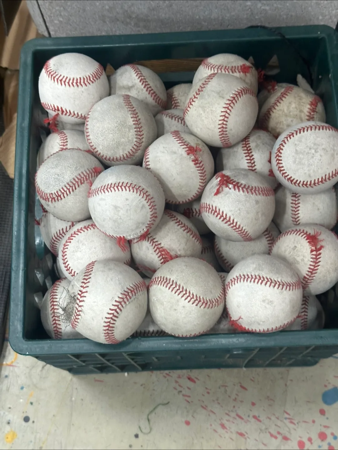 야구공 중고 터진공 티볼