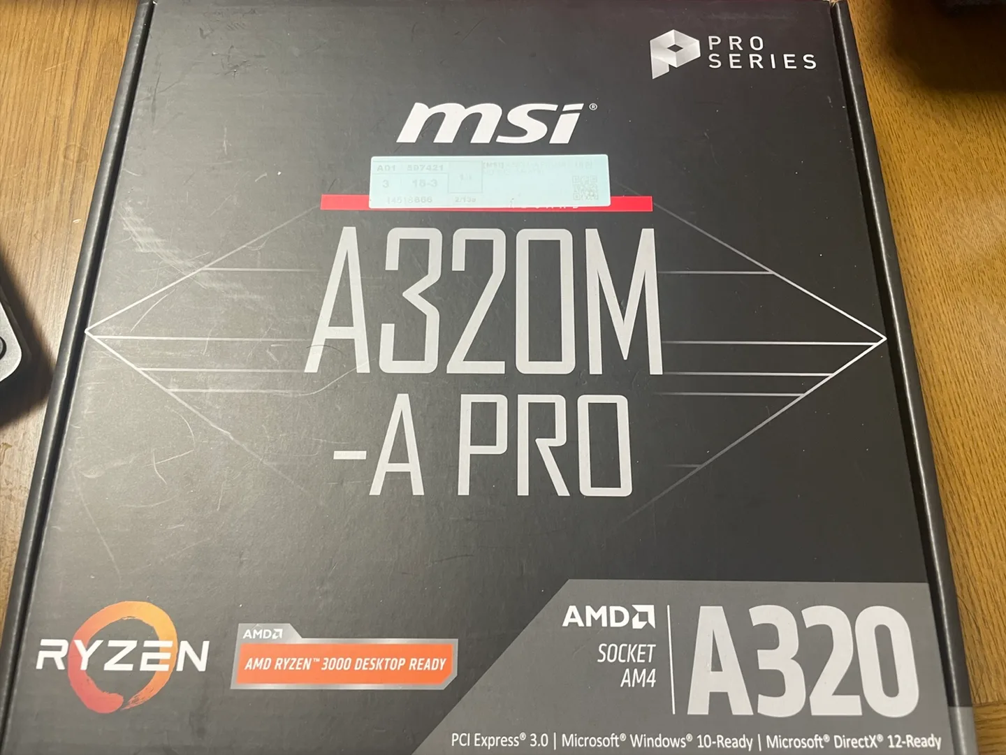 MSI A320M-A PRO 메인보드 중고제품입니다.