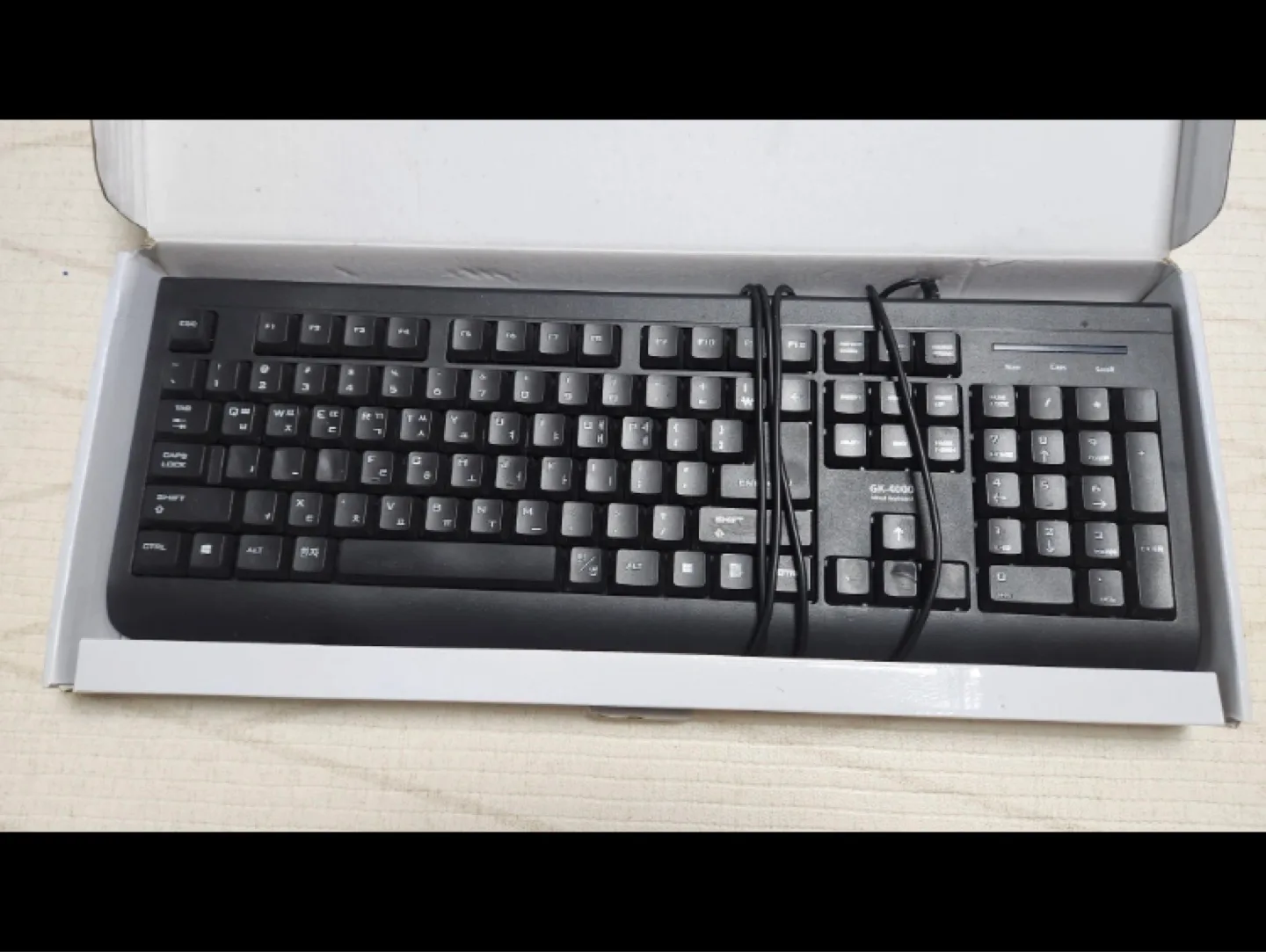 상태 S LG GK-4000 게이밍 키보드