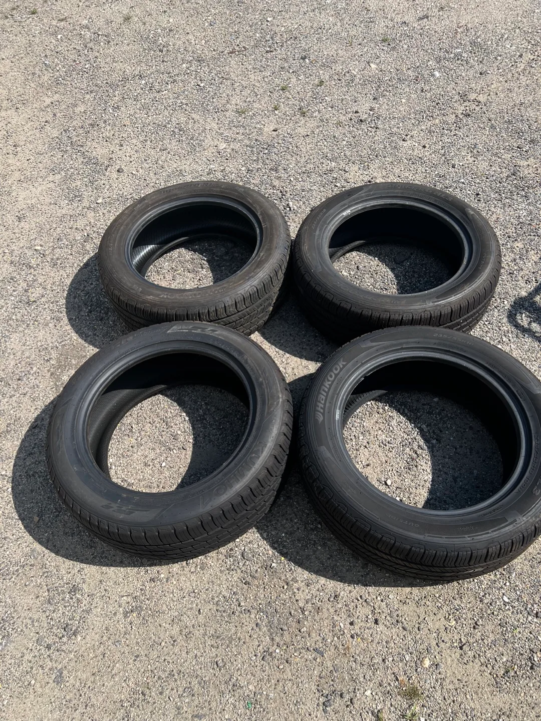 235/55R18 중고 타이어 4개