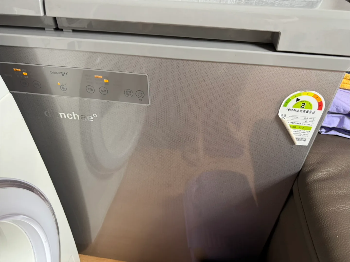 위니아 딤채 EDL18EFWRSS 뚜껑형김치냉장고 174L