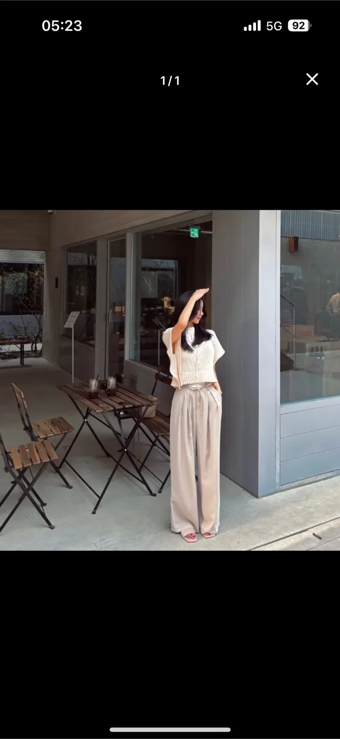 니트 와이드팬츠세트 (새상품)