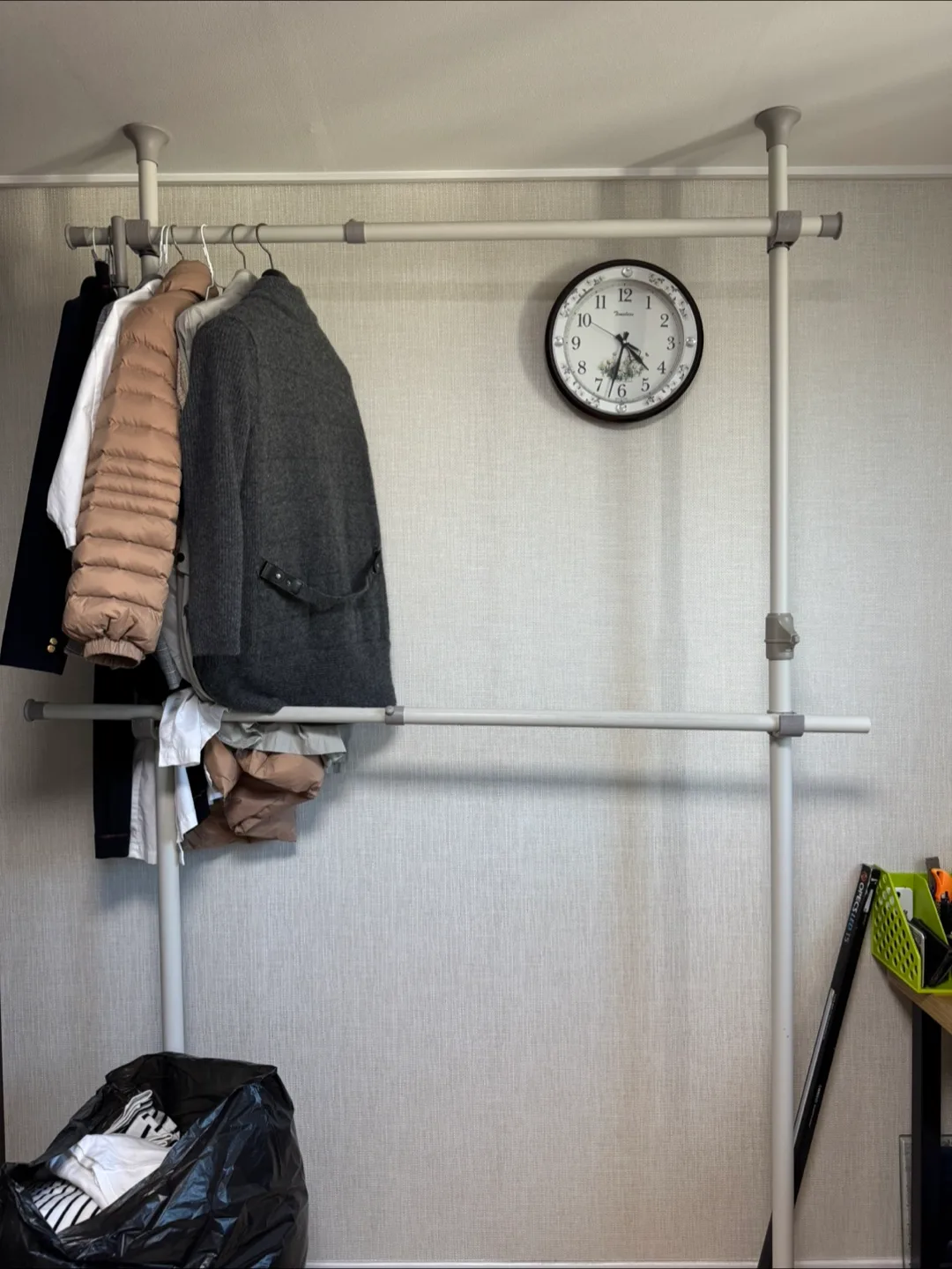 드레스룸 2단 헹거