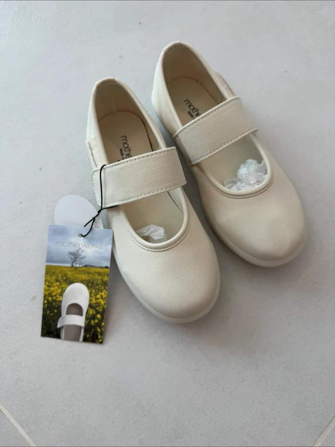 [새상품]마더웍스 키즈신발 메리제인 크림 180