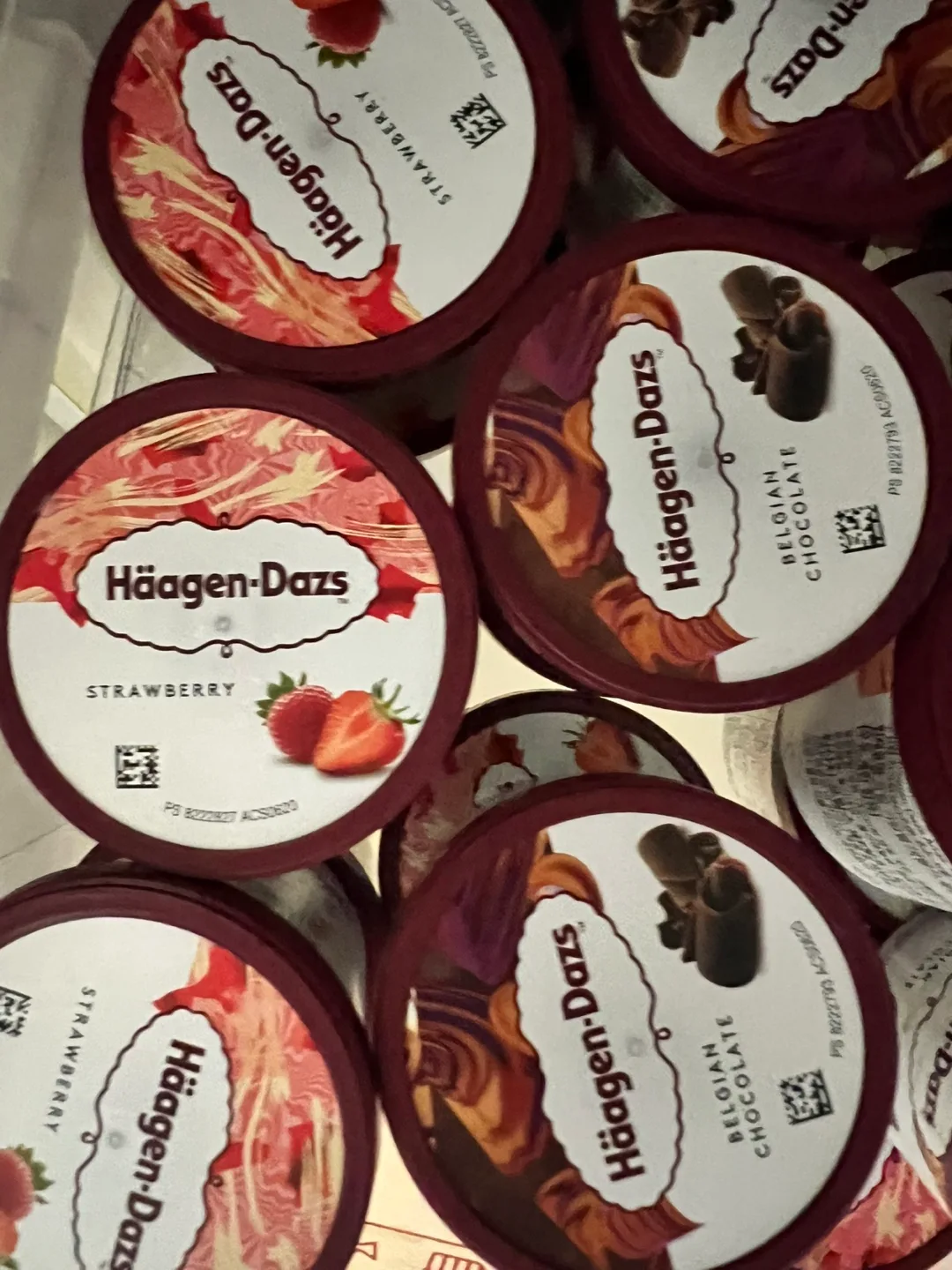 하겐다즈 미니컵 딸기&초코 각 5개씩 일괄