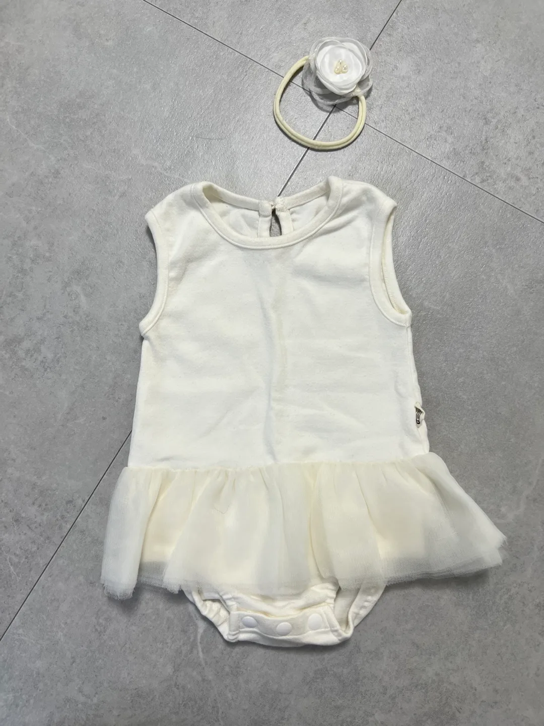 여아 발레리나 바디수트 & 헤어밴드