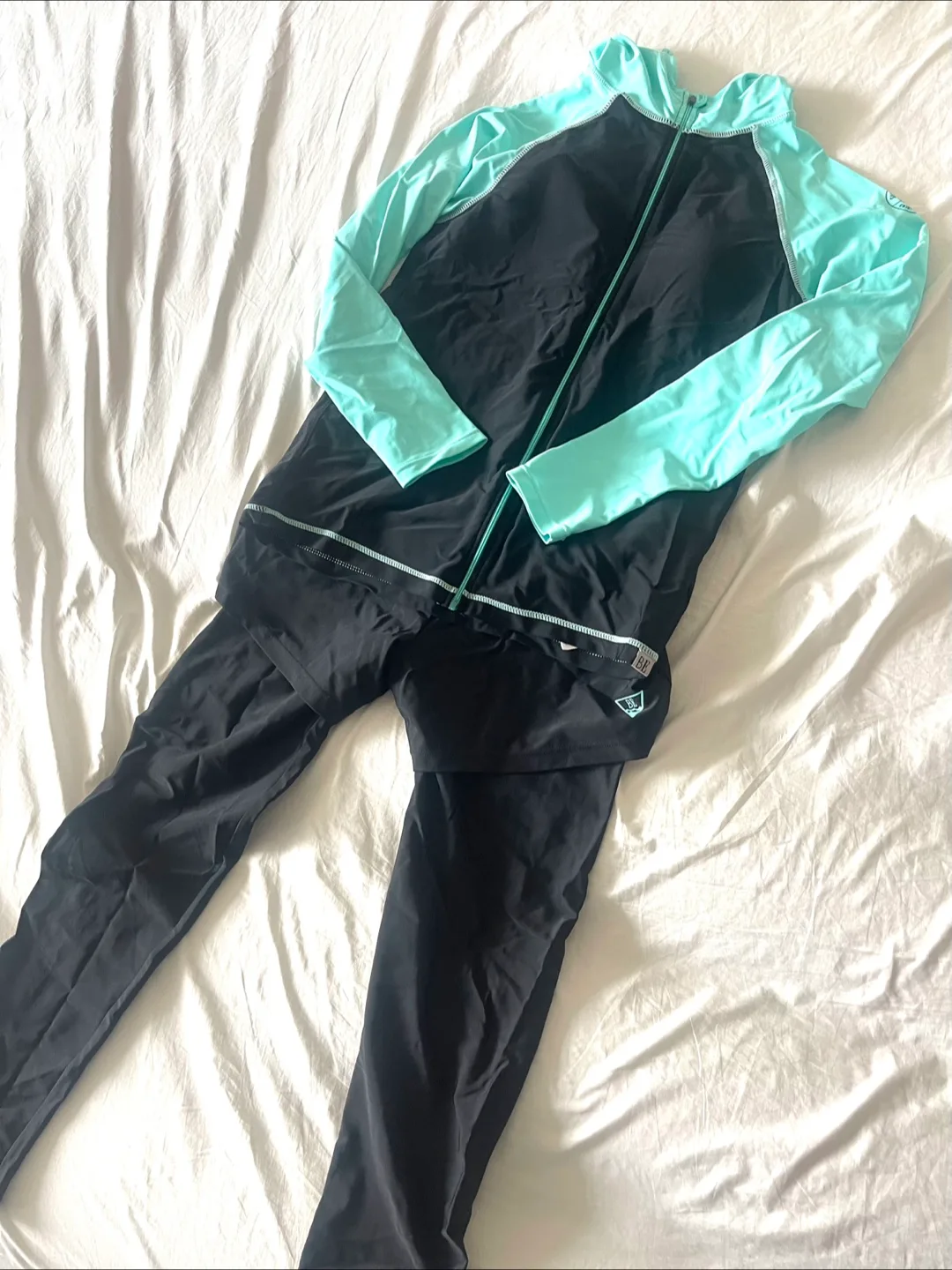 초등 여아 래쉬가드 상하의 세트