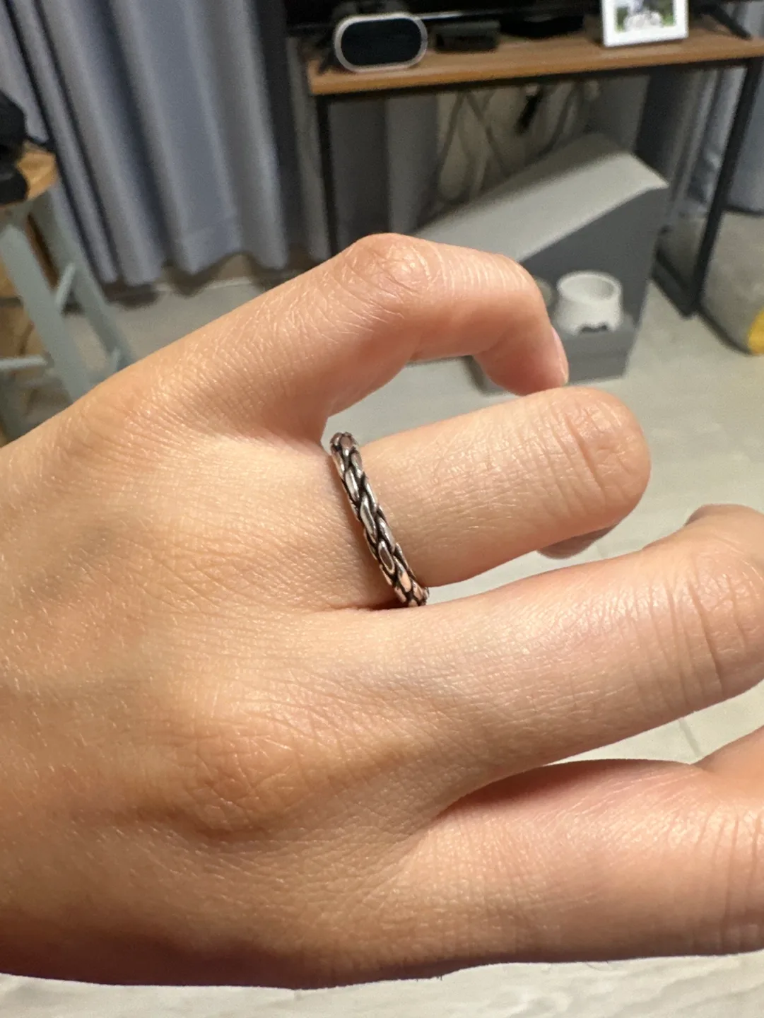 체인 은반지 12호 (중고)