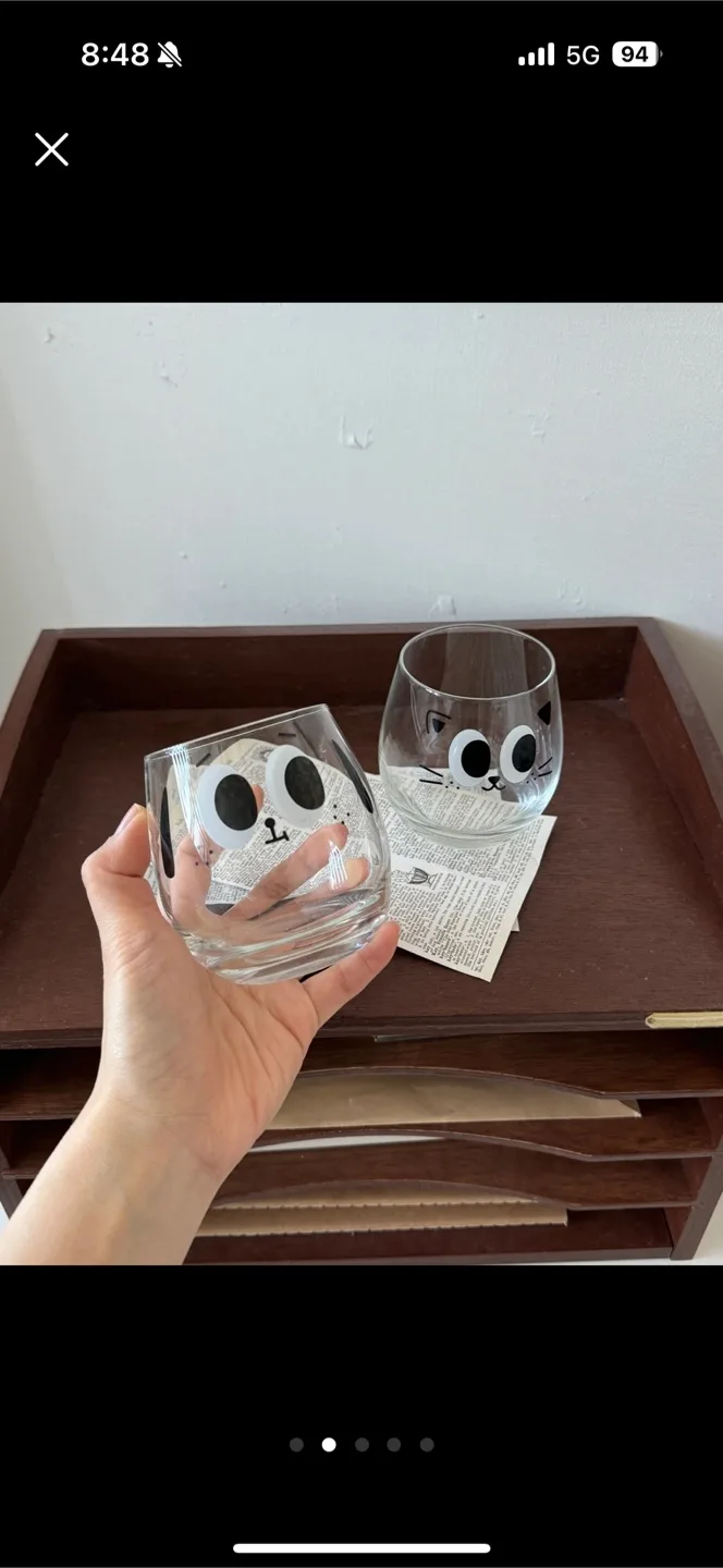 [중고] 유리컵(2개)