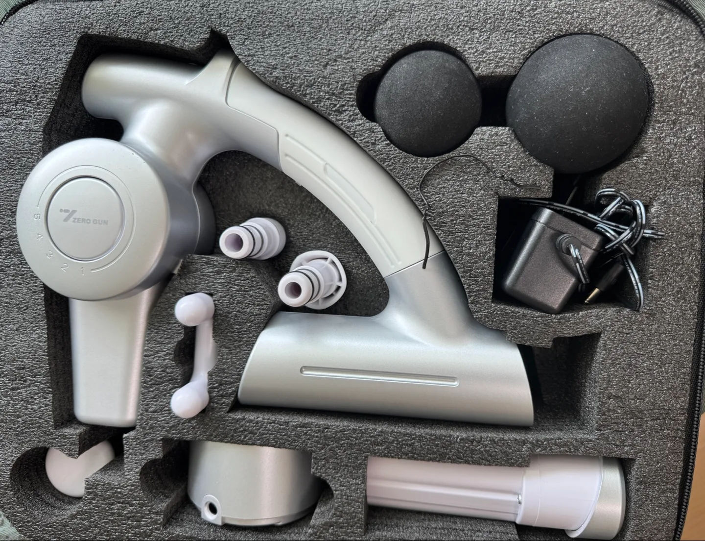 제스파 제로건 각도조절 마사지건 ZP2886 화이트