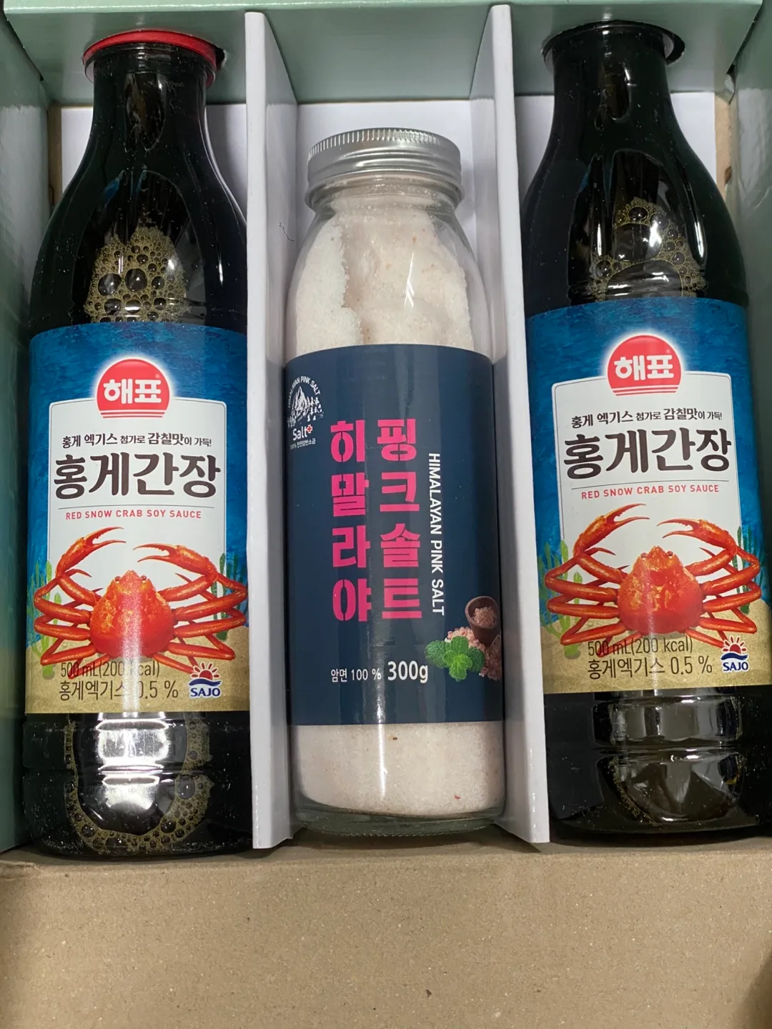 해표 홍게간장&핑크솔트 선물세트