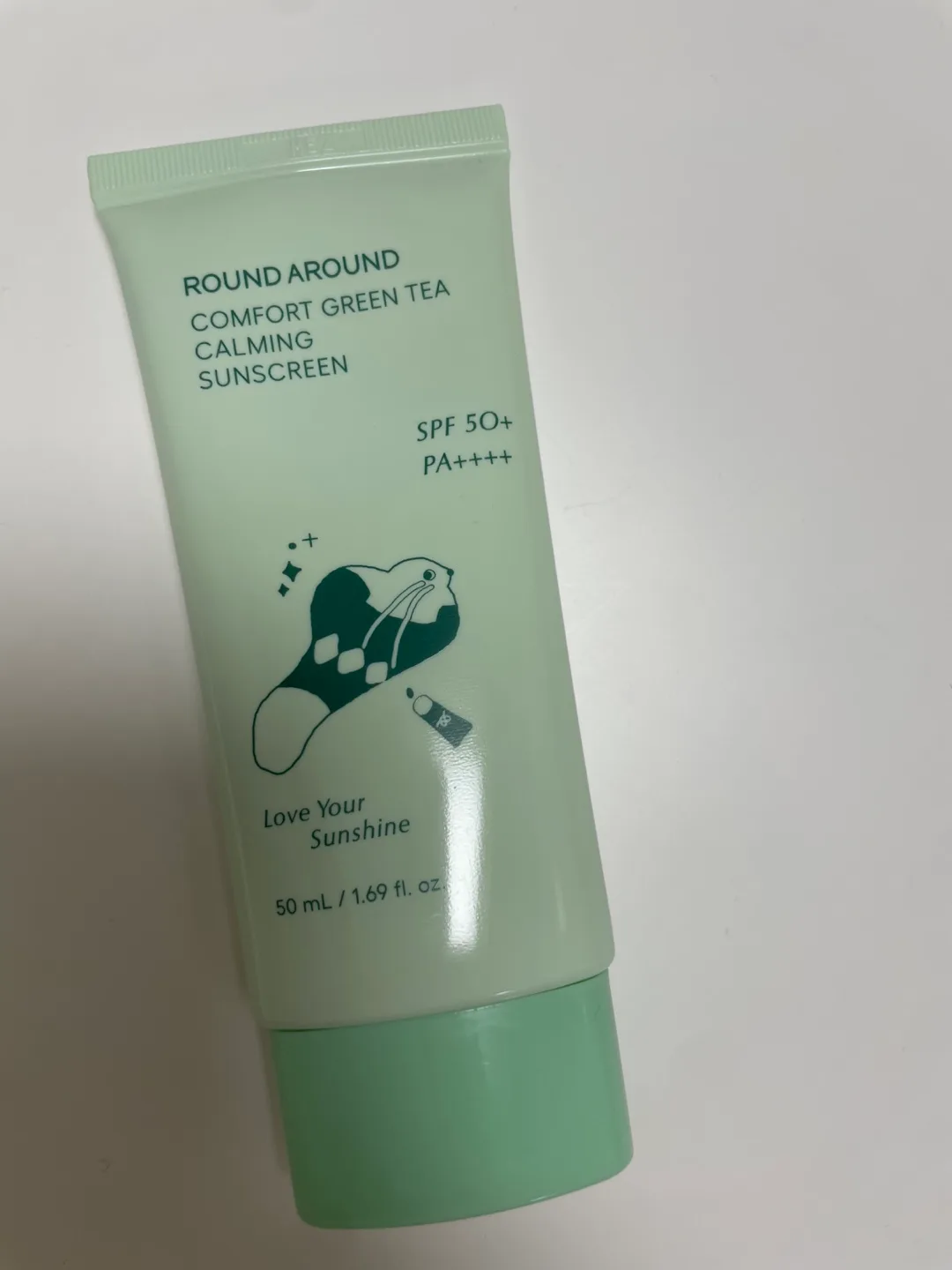 라운드어라운드 그린티 선크림 새상품